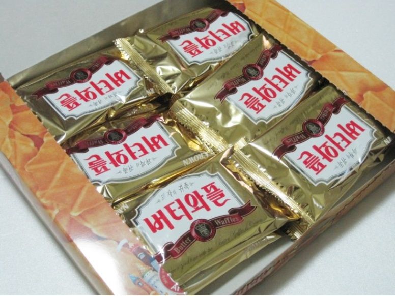 Crown Butter Waffle Cookies Biscotti Korean Snack noblesse eBay