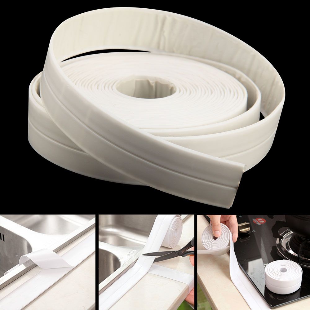 5M * 22MM White Sealing Strip. Bath, Shower, Sink Basin Edge White