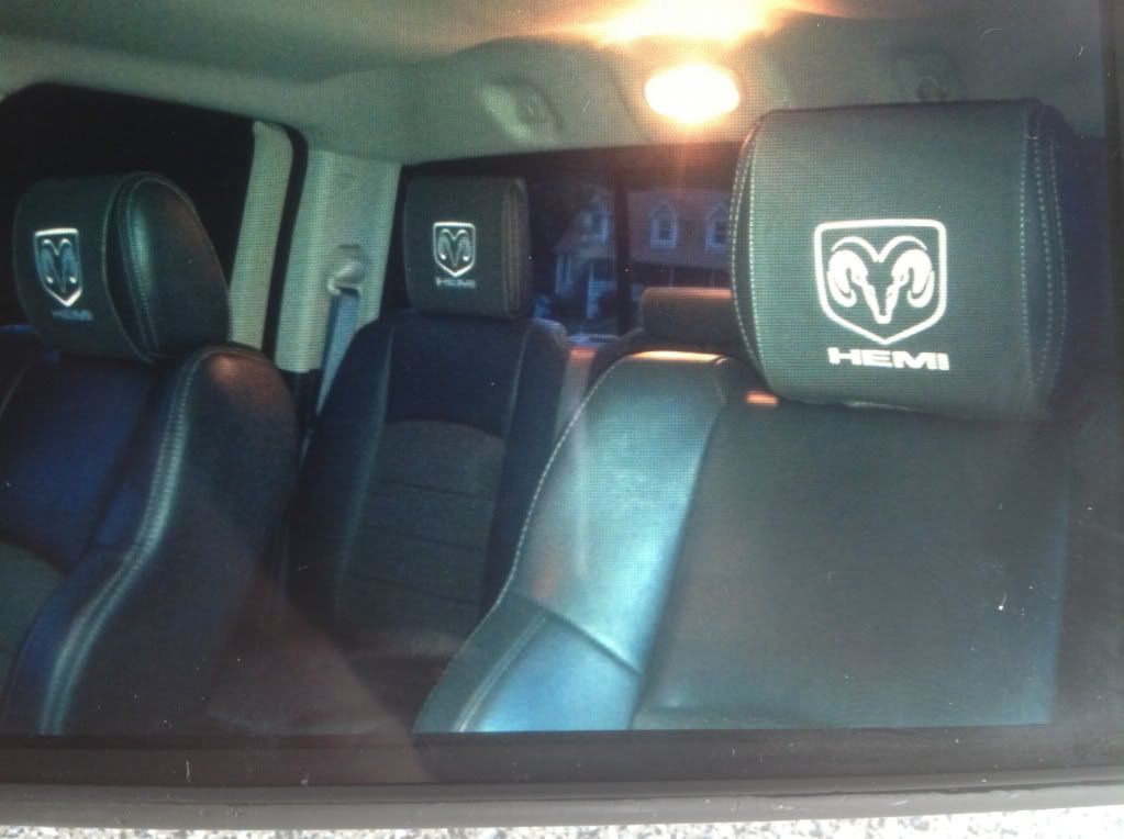Custom Headrest Embroidery DODGE RAM FORUM