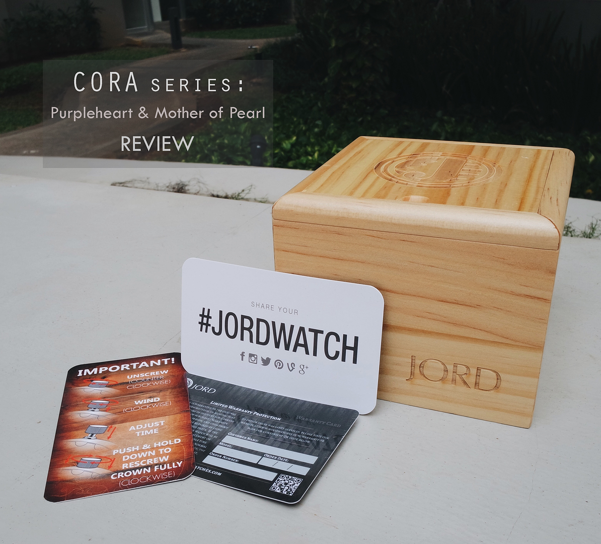 jord cora purpleheart & mother of pearl review