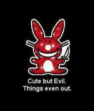 happy bunny photo: Evil happy bunny 3281_92516227387_2678341_n.jpg