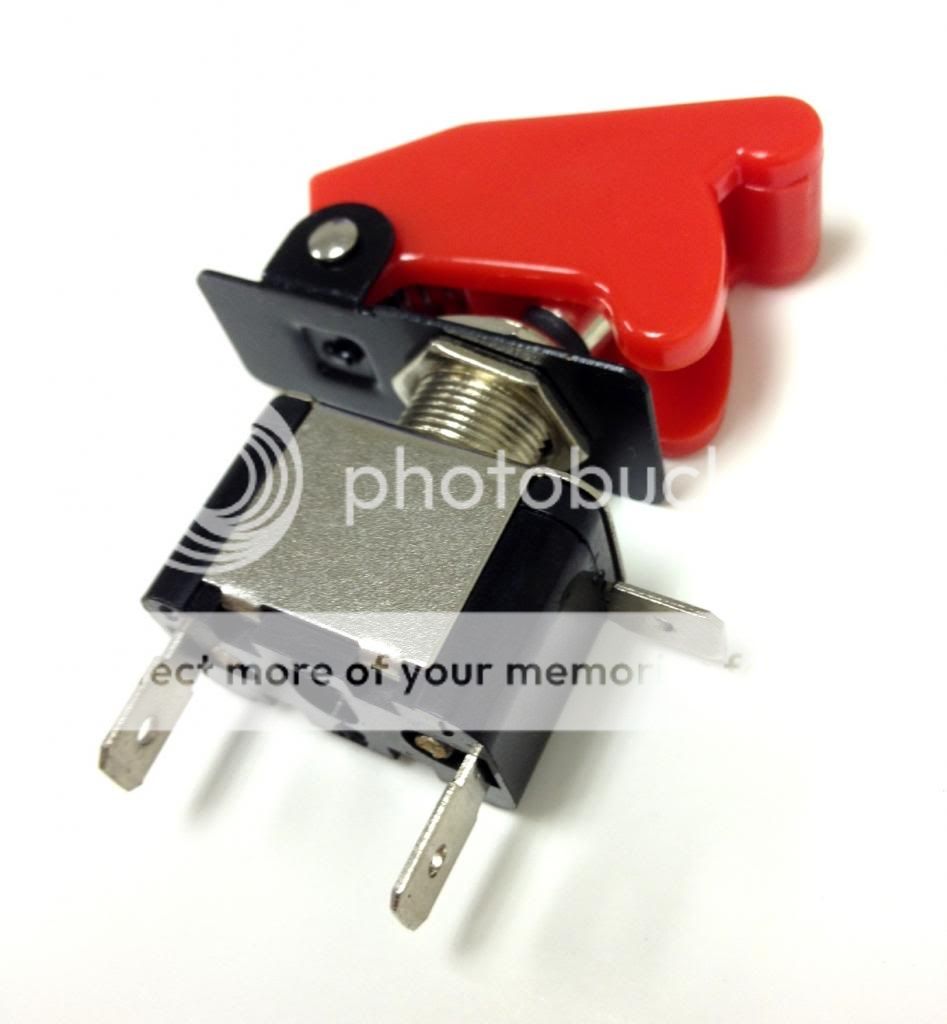 5 Pieces 12 Volt SPST on Off Toggle Switch Control with Red LED Car Aircraft
