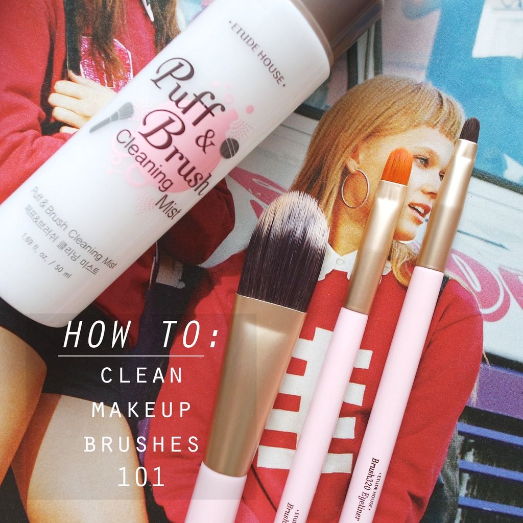 Etude House Puff Brush cleaning mist review