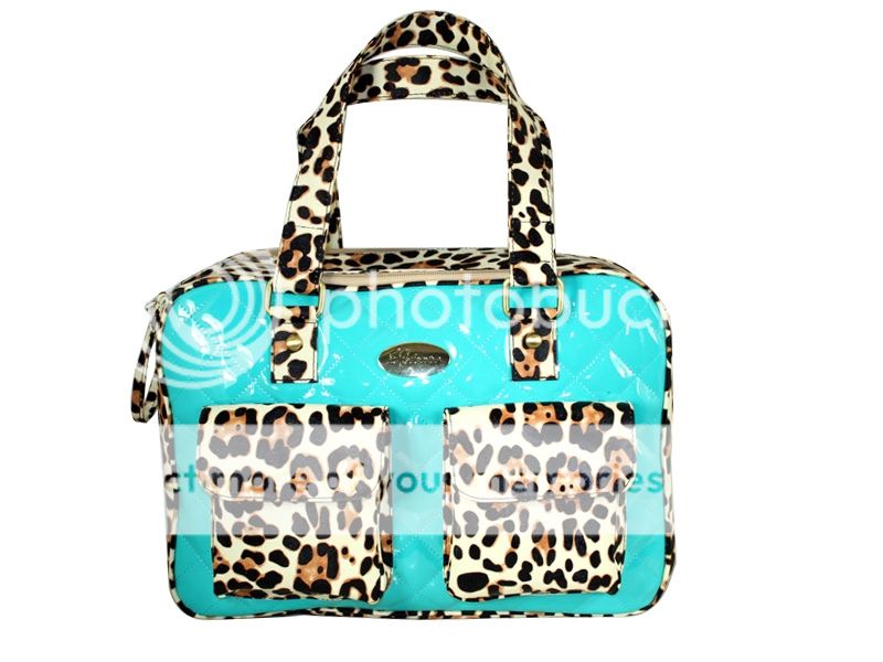 New Petcare Leopard Print Pet Small Dog Cat Bag Carrier Tote Blue